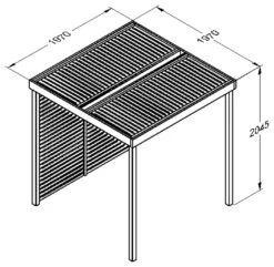 Forest Garden Modular Pergola With Side Panel 5 Forest Garden Modular Pergola With Side Panel -Bedding Promotion Store 1122736 R E001