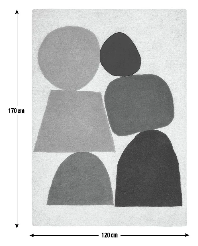 Habitat Geometric Cut Pile Rug - 120X170cm - Multicoloured 6 Habitat Geometric Cut Pile Rug - 120X170cm - Multicoloured - Image 4