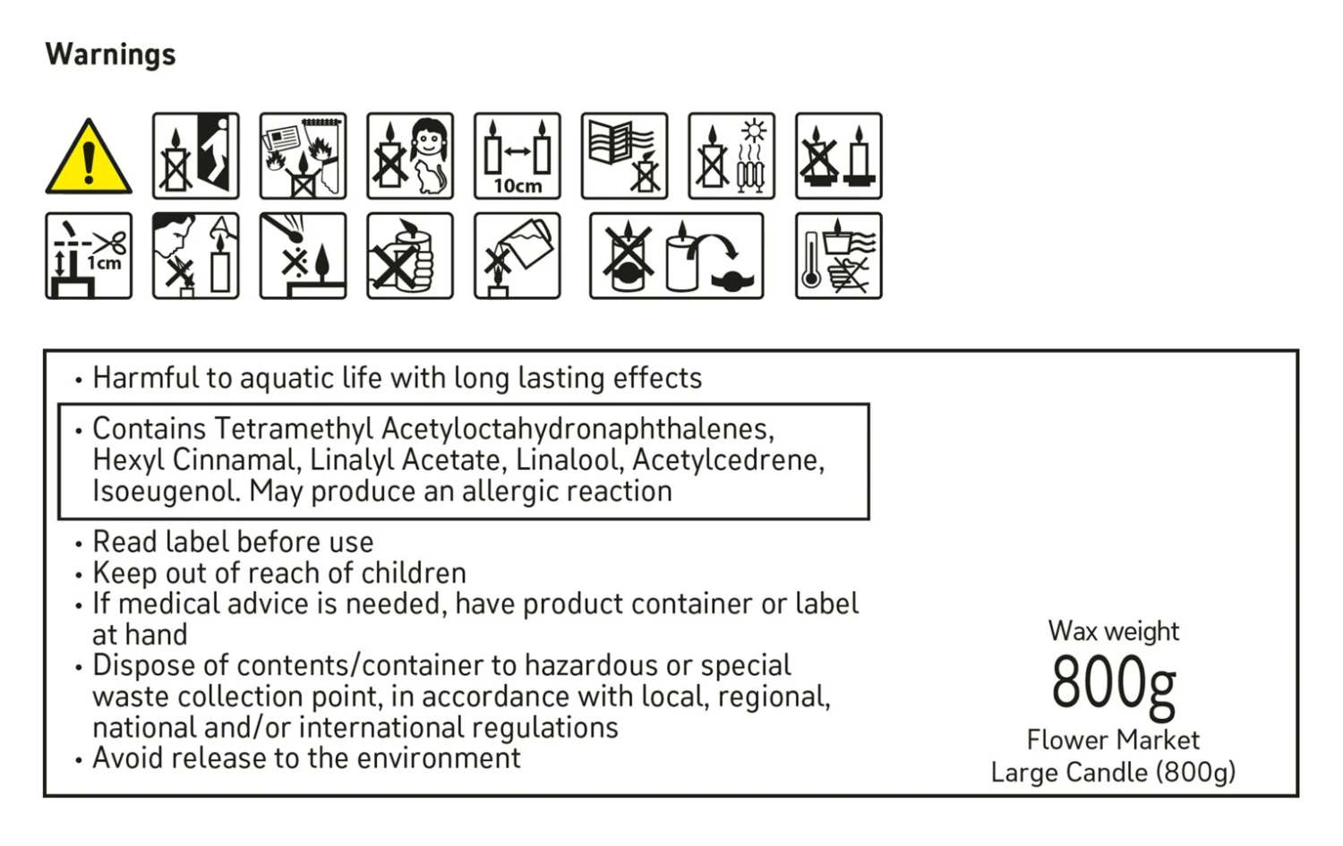 Habitat Large Scallop Multiwick Thin Candle - Flower Market 6 Habitat Large Scallop Multiwick Thin Candle - Flower Market - Image 4