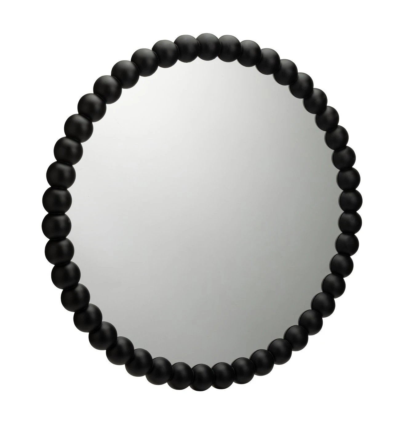 Habitat Beaded Round Wall Mirror - Black - 70x70cm 3 Habitat Beaded Round Wall Mirror - Black - 70x70cm
