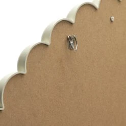 Habitat Beaded Round Wall Mirror - White - 50x50cm -Bedding Promotion Store 1182941 R Z004A