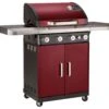LANDMANN Rexon CooK 4 Burner Gas BBQ - Red 1 LANDMANN Rexon CooK 4 Burner Gas BBQ - Red -Bedding Promotion Store 1189102 R Z001A