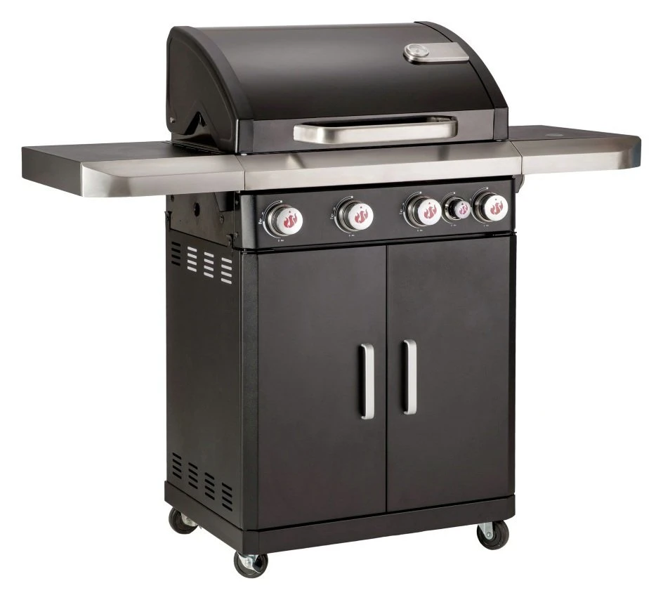 LANDMANN Rexon CooK 4 Burner Gas BBQ - Black 3 LANDMANN Rexon CooK 4 Burner Gas BBQ - Black