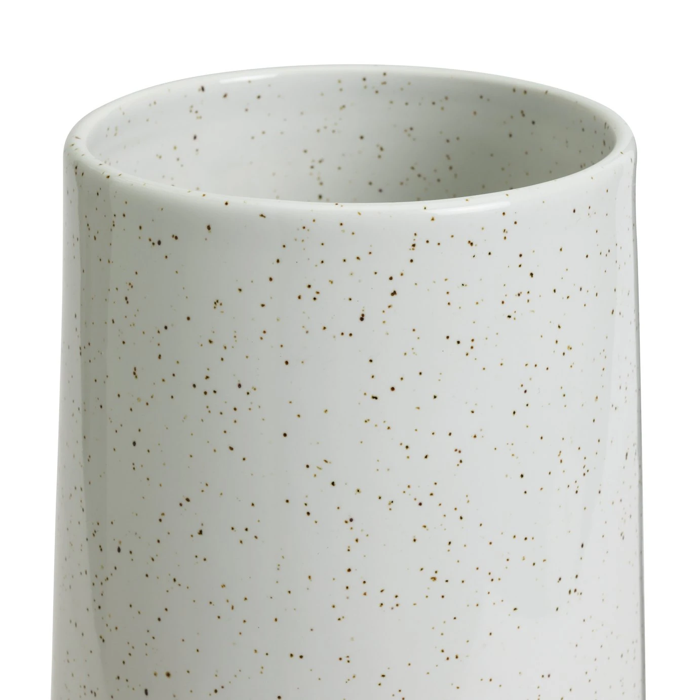 Habitat Reactive Glaze Dipped Ceramic Vase - White 6 Habitat Reactive Glaze Dipped Ceramic Vase - White - Image 4