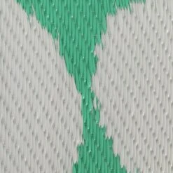 Habitat Plastic Woven Green & White Outdoor Rug -Bedding Promotion Store 1232231 R B001