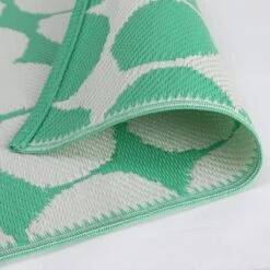 Habitat Plastic Woven Green & White Outdoor Rug -Bedding Promotion Store 1232231 R Z003C