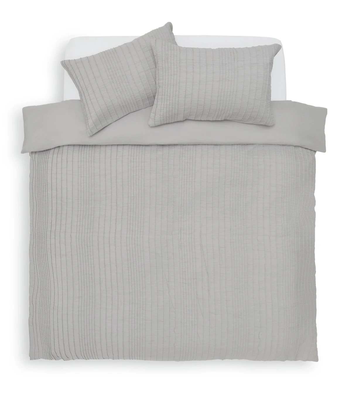 Habitat Crinkle Grey Bedding Set - Single 5 Habitat Crinkle Grey Bedding Set - Single - Image 3