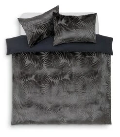 Habitat Velvet Feather Charcoal Bedding Set - Double -Bedding Promotion Store 1232499 R Z002A