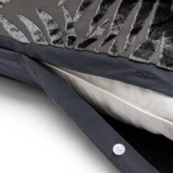 Habitat Velvet Feather Charcoal Bedding Set - Double -Bedding Promotion Store 1232499 R Z004A