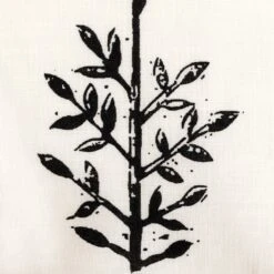 Habitat Woodblock Leaf White Bedding Set - Single 8 Habitat Woodblock Leaf White Bedding Set - Single -Bedding Promotion Store 1232846 R B001