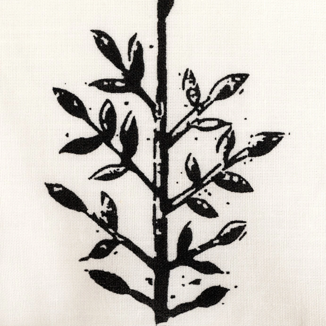 Habitat Woodblock Leaf White Bedding Set - Single 4 Habitat Woodblock Leaf White Bedding Set - Single - Image 2