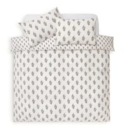 Habitat Woodblock Leaf White Bedding Set - Single 9 Habitat Woodblock Leaf White Bedding Set - Single -Bedding Promotion Store 1232846 R Z002A