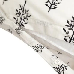 Habitat Woodblock Leaf White Bedding Set - Single 11 Habitat Woodblock Leaf White Bedding Set - Single -Bedding Promotion Store 1232846 R Z004A