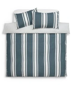 Habitat Cotton Coastal Stripe Blue Bedding Set - Single -Bedding Promotion Store 1232884 R Z002A