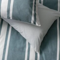 Habitat Cotton Coastal Stripe Blue Bedding Set - Single -Bedding Promotion Store 1232884 R Z003A
