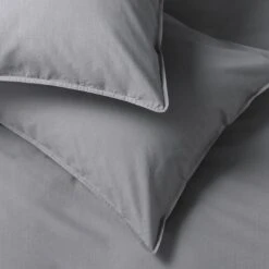 Habitat Cotton 180TC Linen Look Grey Bedding Set - Single -Bedding Promotion Store 1233144 R Z003A