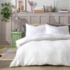 Habitat Cotton 200TC Muslin White Bedding Set - Double -Bedding Promotion Store 1233278 R Z001A