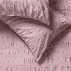 Habitat Seersucker Wide Stripe Lilac Bedding Set - Double 10 Habitat Seersucker Wide Stripe Lilac Bedding Set - Double -Bedding Promotion Store 1233371 R Z003A