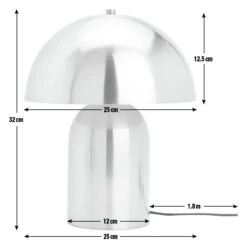 Habitat Mushroom Steel Table Lamp - Brass -Bedding Promotion Store 1233670 R E001