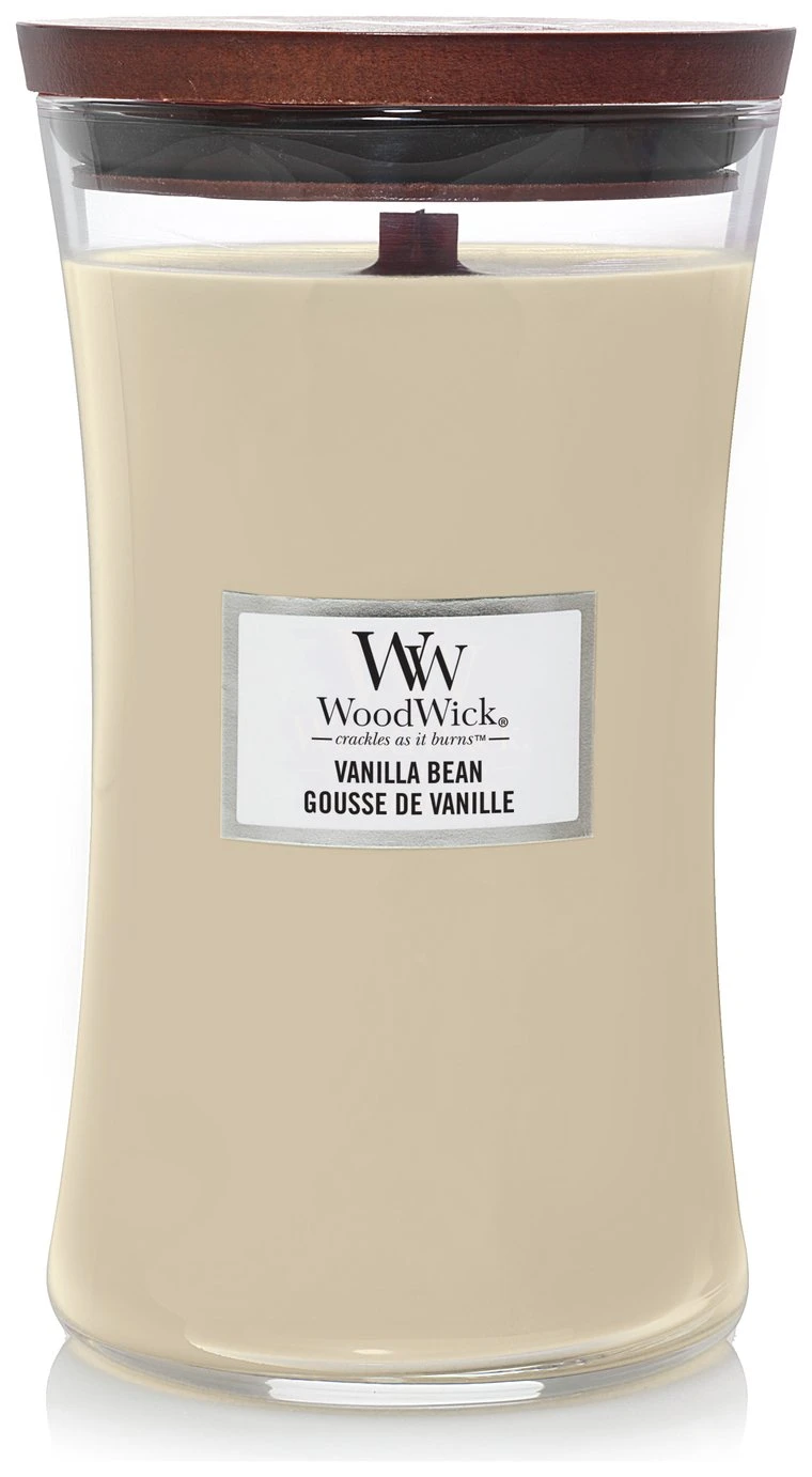 Woodwick Large Jar Candle - Vanilla Bean 4 Woodwick Large Jar Candle - Vanilla Bean - Image 2