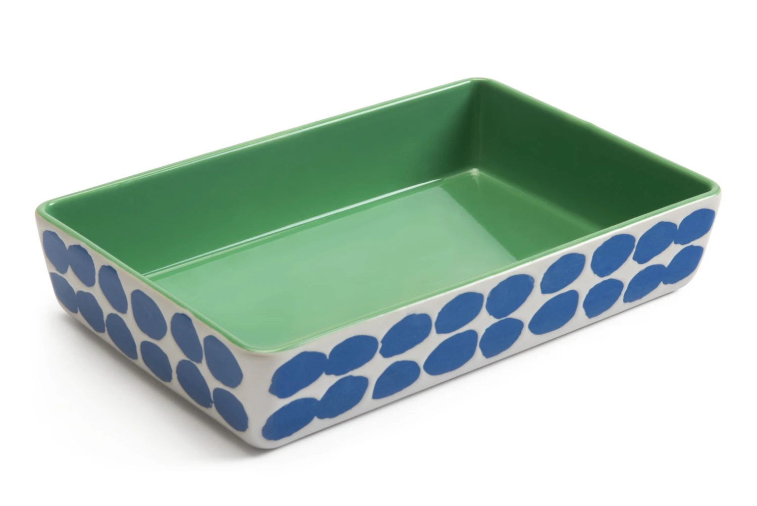 Habitat Emerald Medium Stoneware Roaster 3 Habitat Emerald Medium Stoneware Roaster