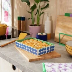 Habitat Emerald Medium Stoneware Roaster 9 Habitat Emerald Medium Stoneware Roaster -Bedding Promotion Store 1240302 R Z001C