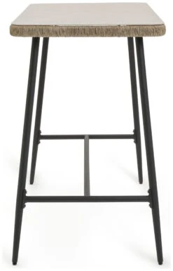 Habitat Malta 4 Seater Rattan Effect Garden Bar Set -Natural -Bedding Promotion Store 1242245 R Z003A