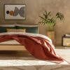 Habitat Cotton Plain Textured Throw - Terracotta - 150x200cm 1 Habitat Cotton Plain Textured Throw - Terracotta - 150x200cm -Bedding Promotion Store 1244212 R Z001A