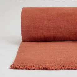 Habitat Cotton Plain Textured Throw - Terracotta - 150x200cm -Bedding Promotion Store 1244212 R Z003A