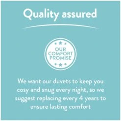 Slumberdown Light & Cool 1 Tog Duvet - Single -Bedding Promotion Store 1251449 R Z010A