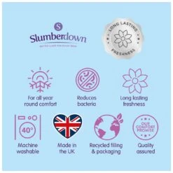 Slumberdown Ever Fresh 10.5 Tog Duvet - Single 25 Slumberdown Ever Fresh 10.5 Tog Duvet - Single -Bedding Promotion Store 1256767 R Z013A