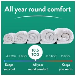Slumberdown Remade 10.5 Tog Duvet - Single -Bedding Promotion Store 1256808 R Z006A