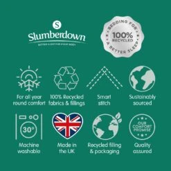 Slumberdown Remade 10.5 Tog Duvet - Single -Bedding Promotion Store 1256808 R Z012A