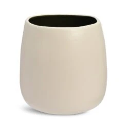 Habitat Curve White Ceramic Planter