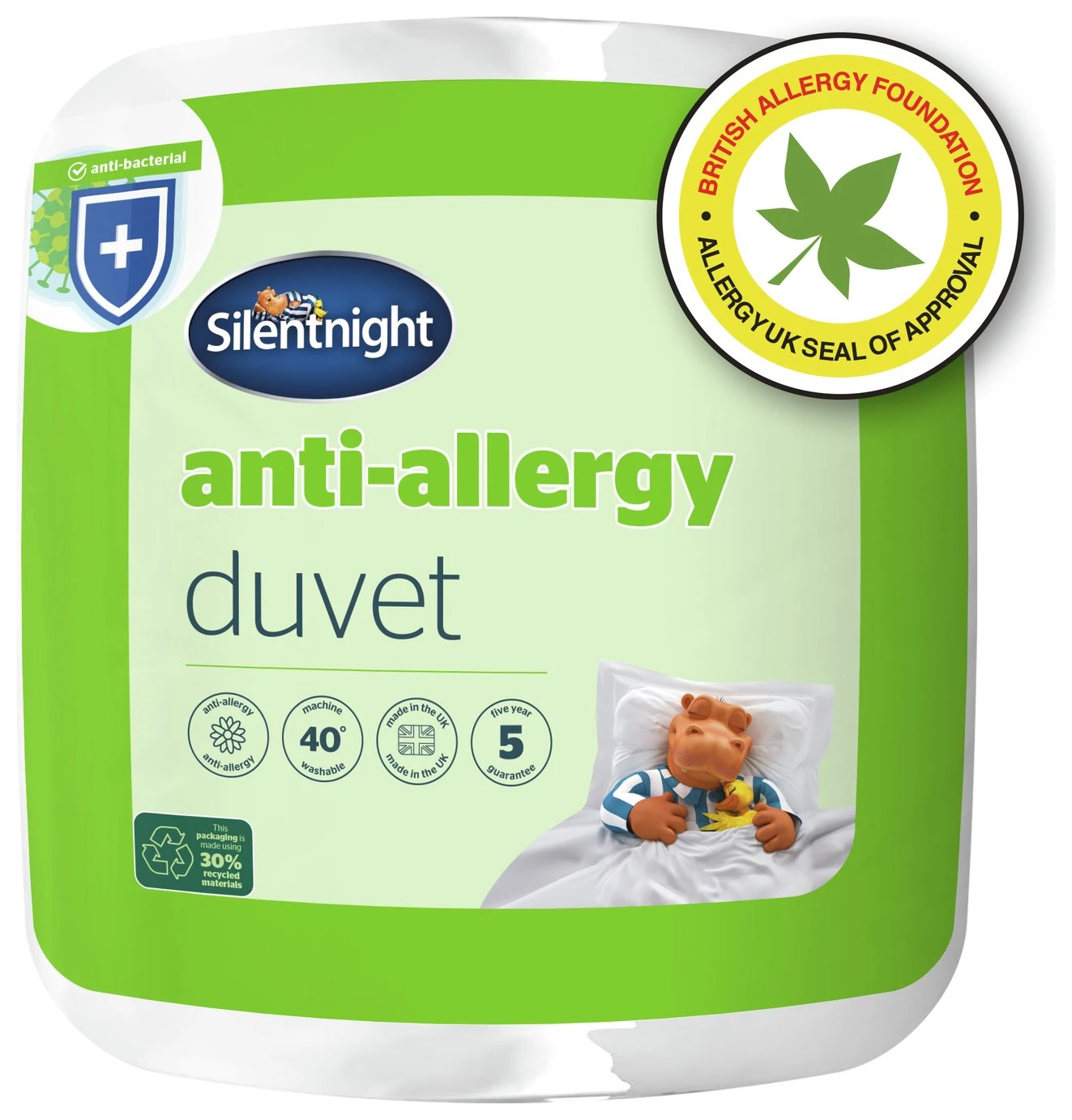Silentnight Anti-Allergy 10.5 Tog Duvet - Single 3 Silentnight Anti-Allergy 10.5 Tog Duvet - Single