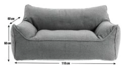 Habitat Kids Double Chair Bean Bag - Charcoal 10 Habitat Kids Double Chair Bean Bag - Charcoal -Bedding Promotion Store 1306789 R E001