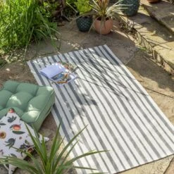 Habitat Grey Stripe Outdoor Rug 10 Habitat Grey Stripe Outdoor Rug -Bedding Promotion Store 1340367 R Z002C
