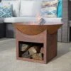 La Hacienda Fasa Oxidised Firepit -Bedding Promotion Store 1350467 R Z002A