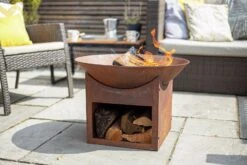 La Hacienda Fasa Oxidised Firepit -Bedding Promotion Store 1350467 R Z007A
