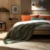 Habitat Recycled Throw - Green - 125x150cm 1 Habitat Recycled Throw - Green - 125x150cm -Bedding Promotion Store 1406775 R Z001A