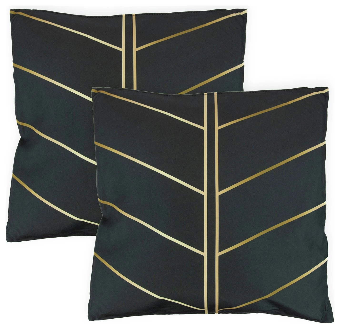 Streetwize Gold Palm Printed Outdoor Cushion - Pack Of 4 3 Streetwize Gold Palm Printed Outdoor Cushion - Pack Of 4