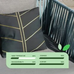 Streetwize Gold Palm Printed Outdoor Cushion - Pack Of 4 10 Streetwize Gold Palm Printed Outdoor Cushion - Pack Of 4 -Bedding Promotion Store 1480100 R Z003A