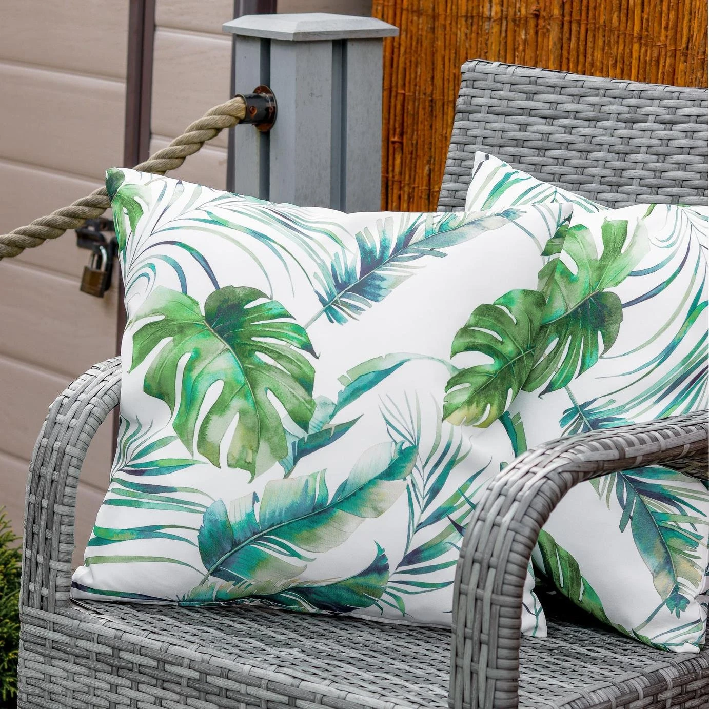 Streetwize Botanical Leaf Printed Outdoor Cushion-Pack Of 4 7 Streetwize Botanical Leaf Printed Outdoor Cushion-Pack Of 4 - Image 5