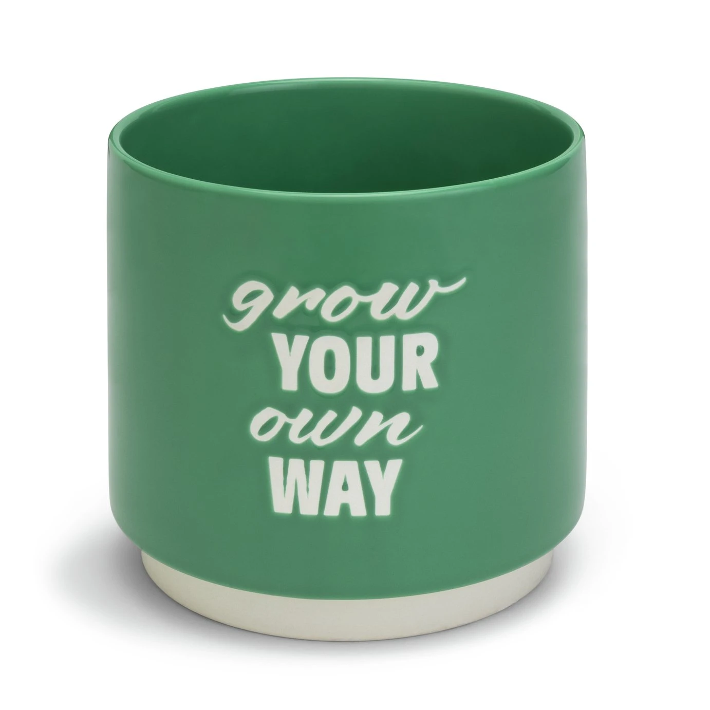 Habitat Grow Your Own Way Green Ceramic Planter 3 Habitat Grow Your Own Way Green Ceramic Planter