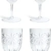 Habitat Palm Design Transparent Wine Glass - Pack Of 4 1 Habitat Palm Design Transparent Wine Glass - Pack Of 4 -Bedding Promotion Store 1933190 R Z001A