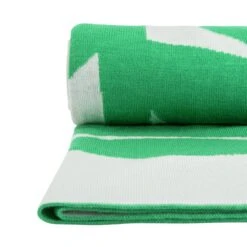 Habitat Floral Pattern Knit Throw - White & Green -125x150cm 10 Habitat Floral Pattern Knit Throw - White & Green -125x150cm -Bedding Promotion Store 1953716 R Z002A