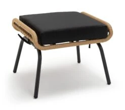 Habitat 7 Seater Rattan Effect Garden Corner Sofa Set- Black -Bedding Promotion Store 1975165 R Z004A