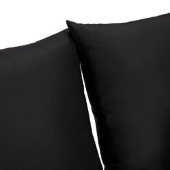 Habitat 7 Seater Rattan Effect Garden Corner Sofa Set- Black -Bedding Promotion Store 1975165 R Z008A