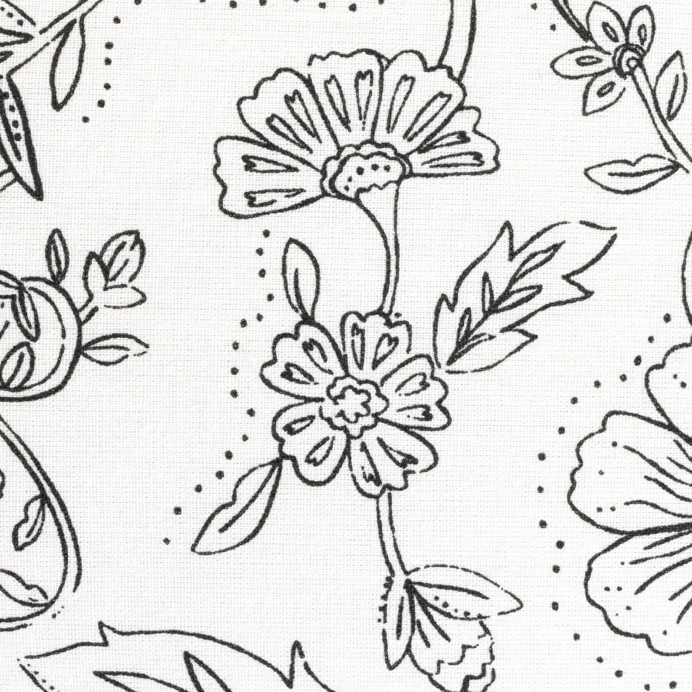 Argos Home Mono Floral Black And White Bedding Set - Single 4 Argos Home Mono Floral Black And White Bedding Set - Single - Image 2