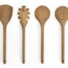 Habitat Global 4 Piece Wooden Utensils Set - Natural -Bedding Promotion Store 1998915 R Z001A